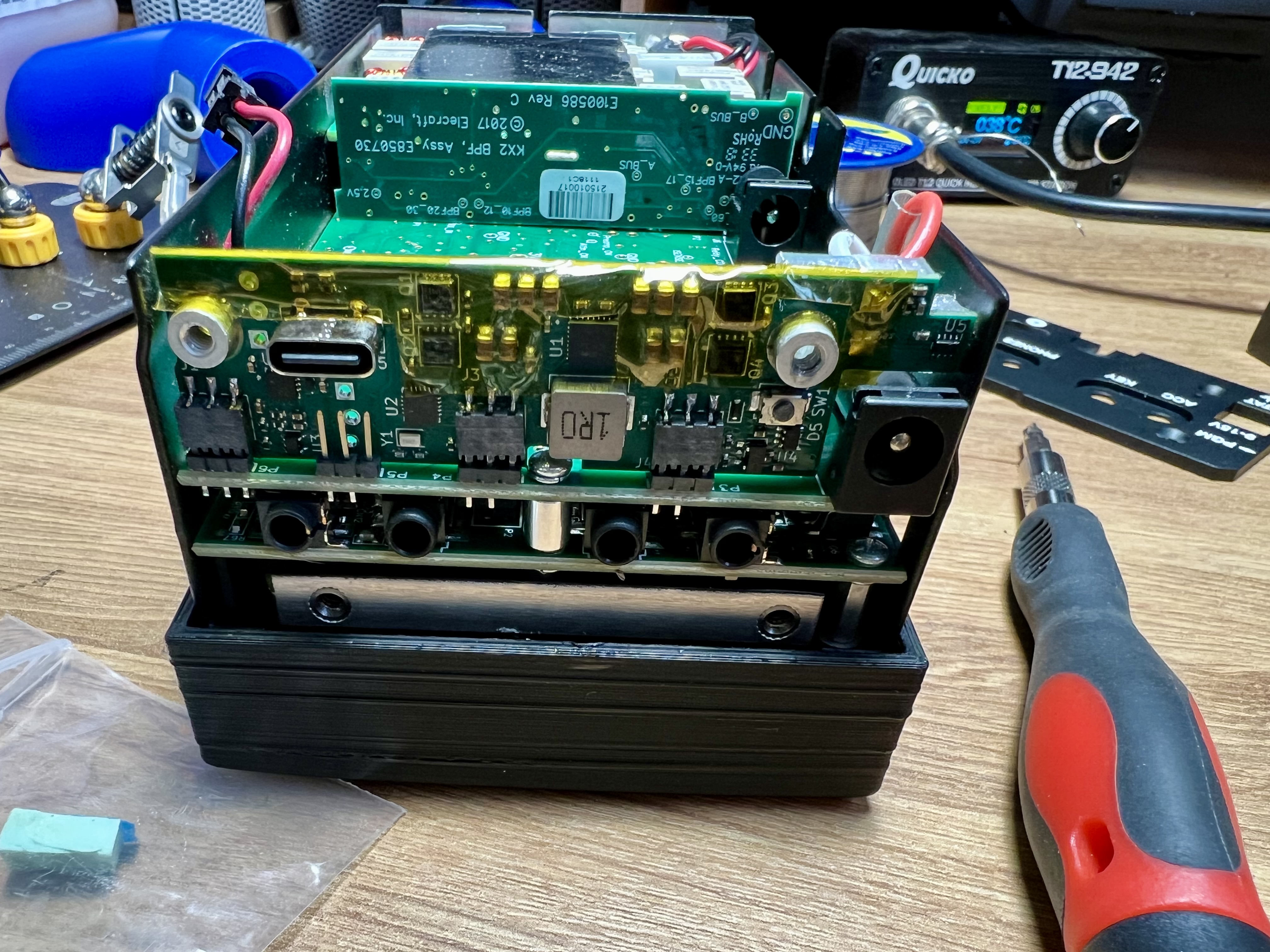 PCB ready for side plate