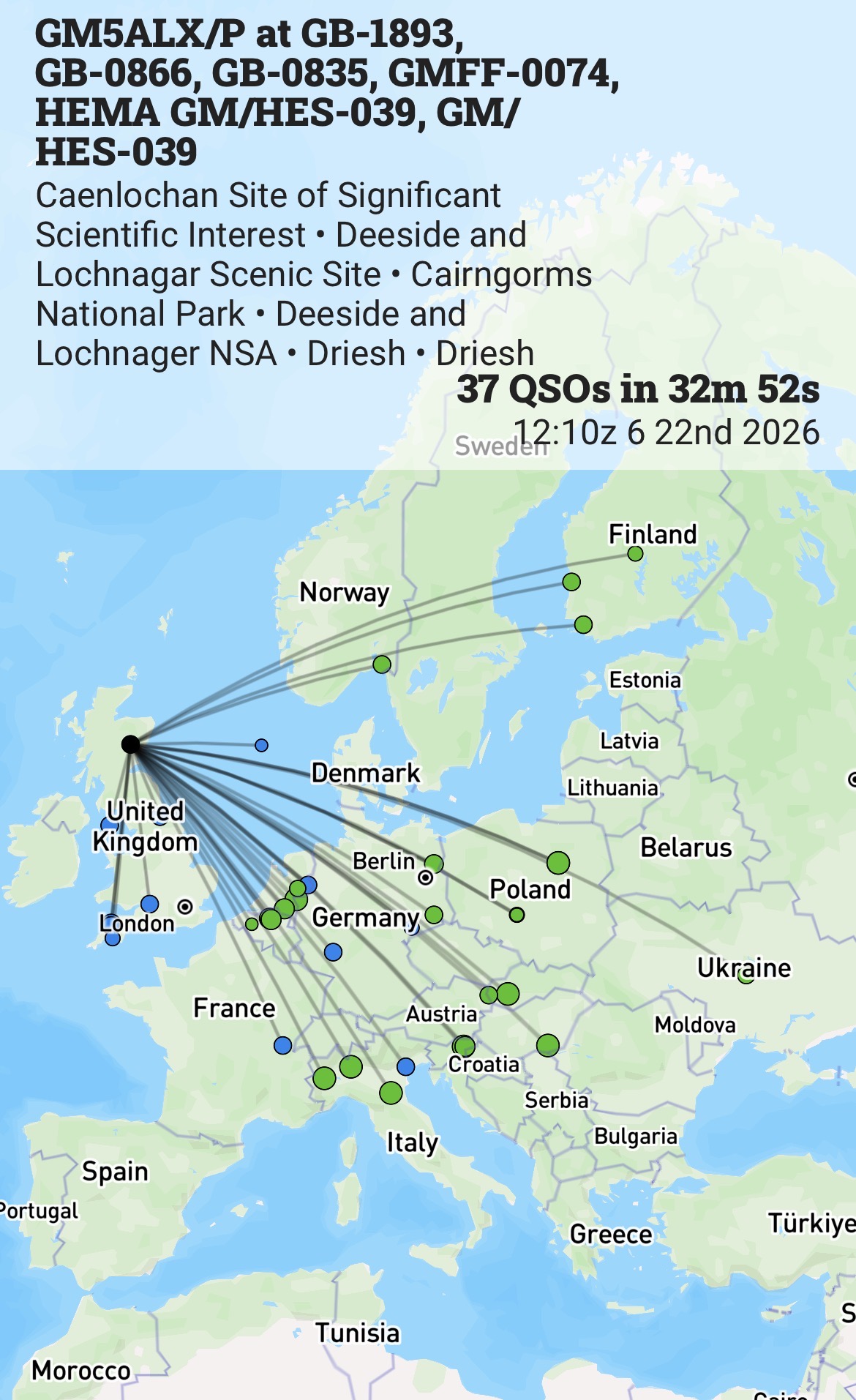 My log and map