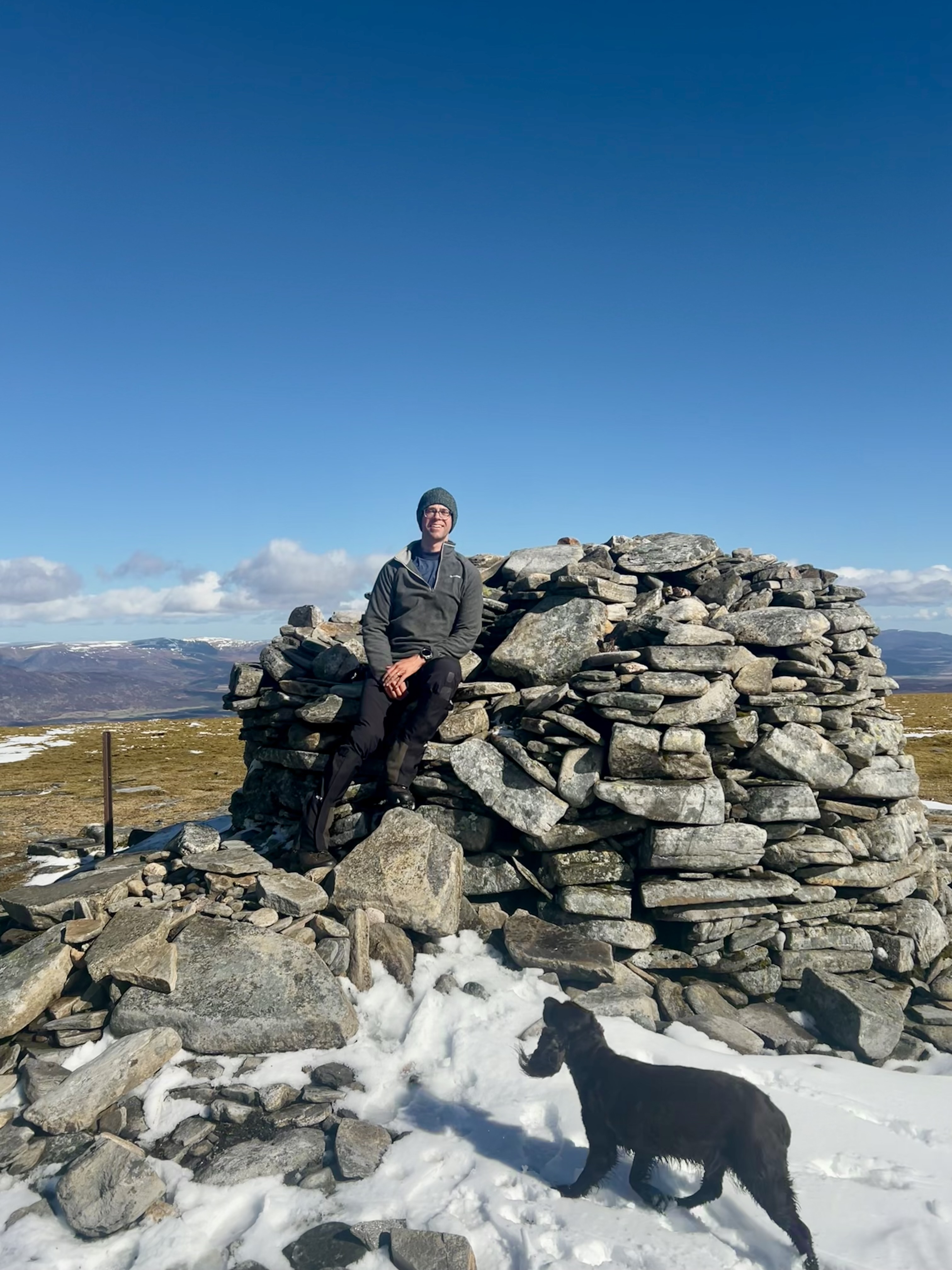 At the top - with a friend 🐶