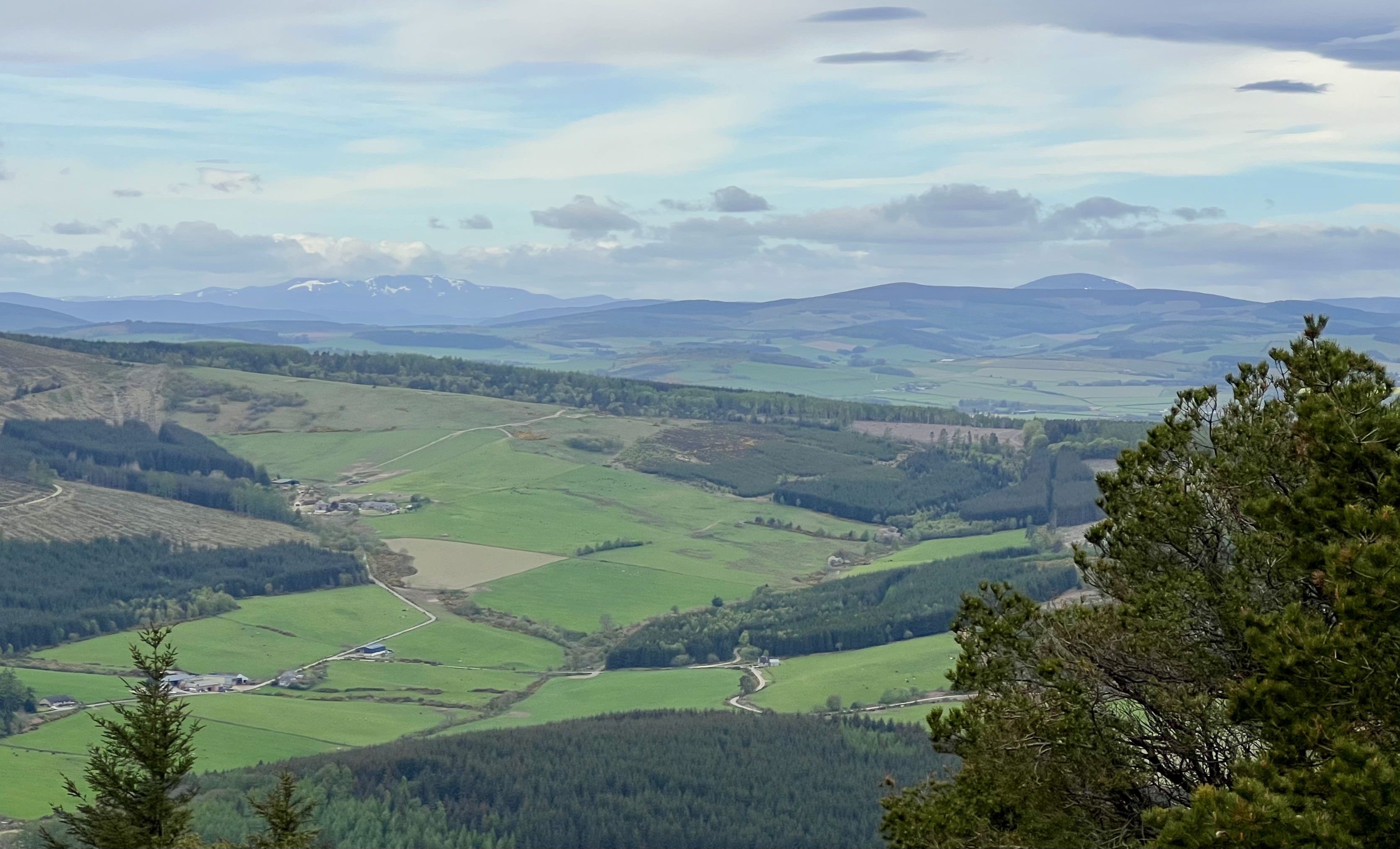Lochnagar in the distance - still with a bit of snow