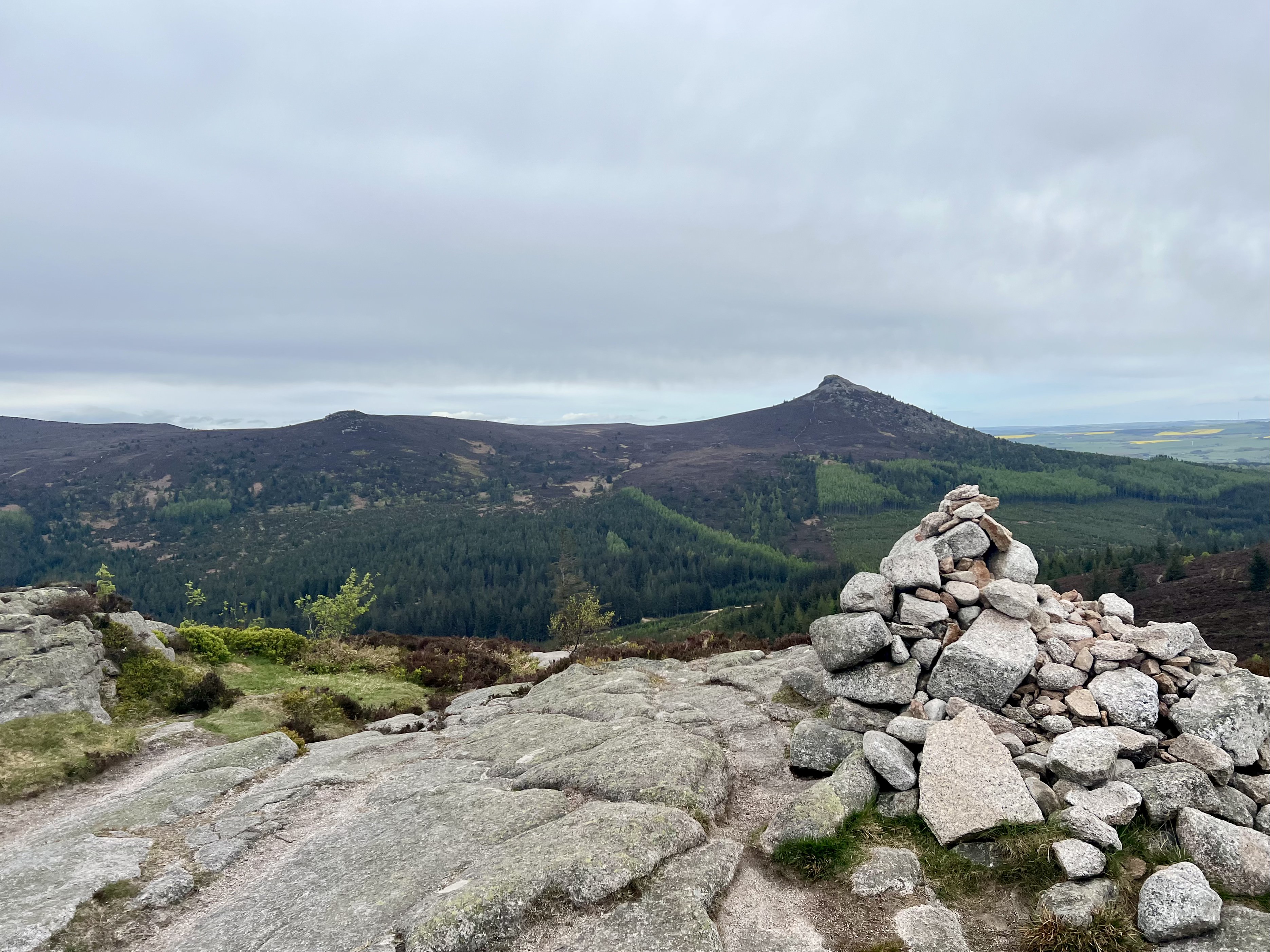 Summit looking over to Mither Tap