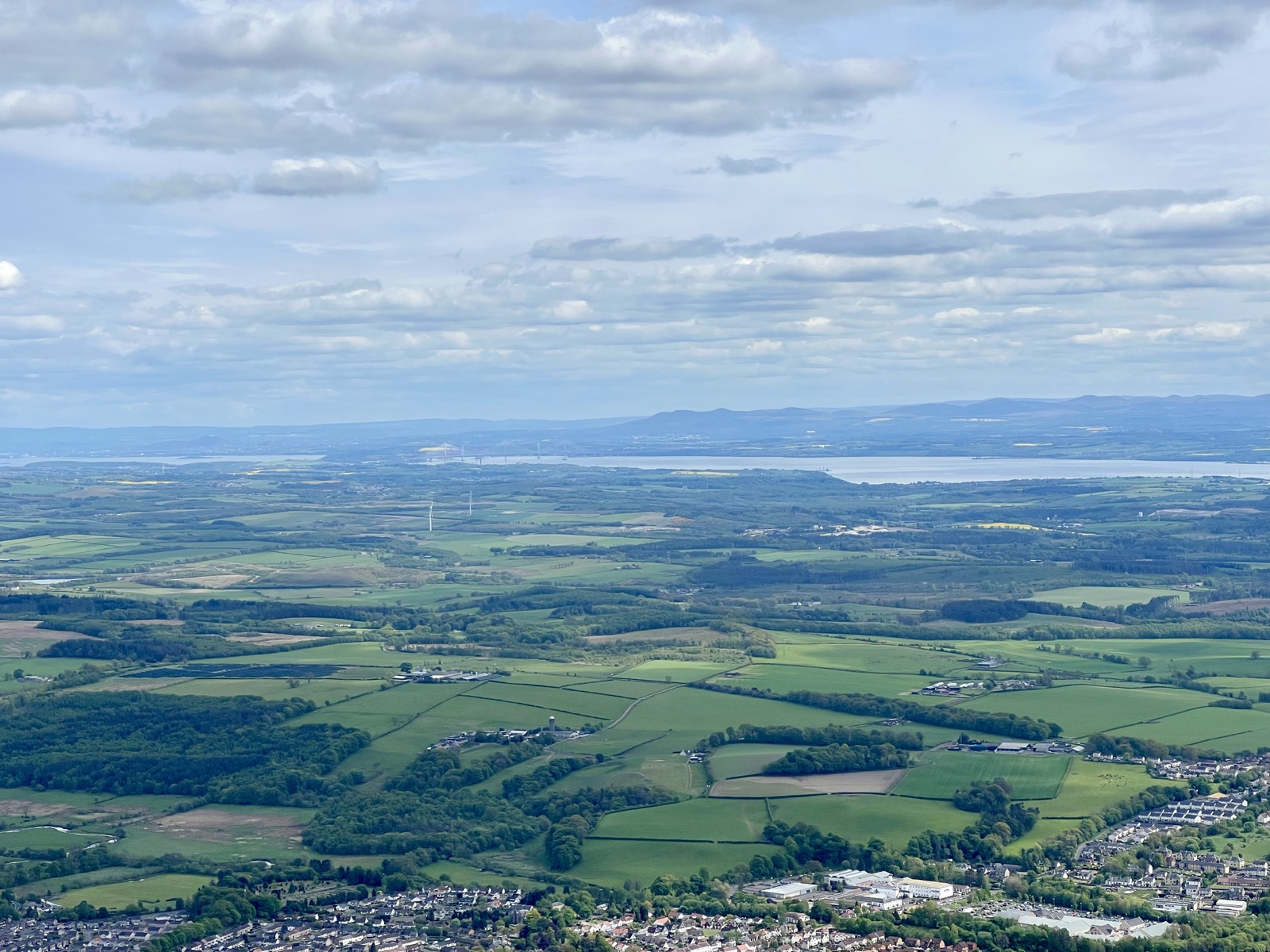 Views across the Forth and towards Edinburgh