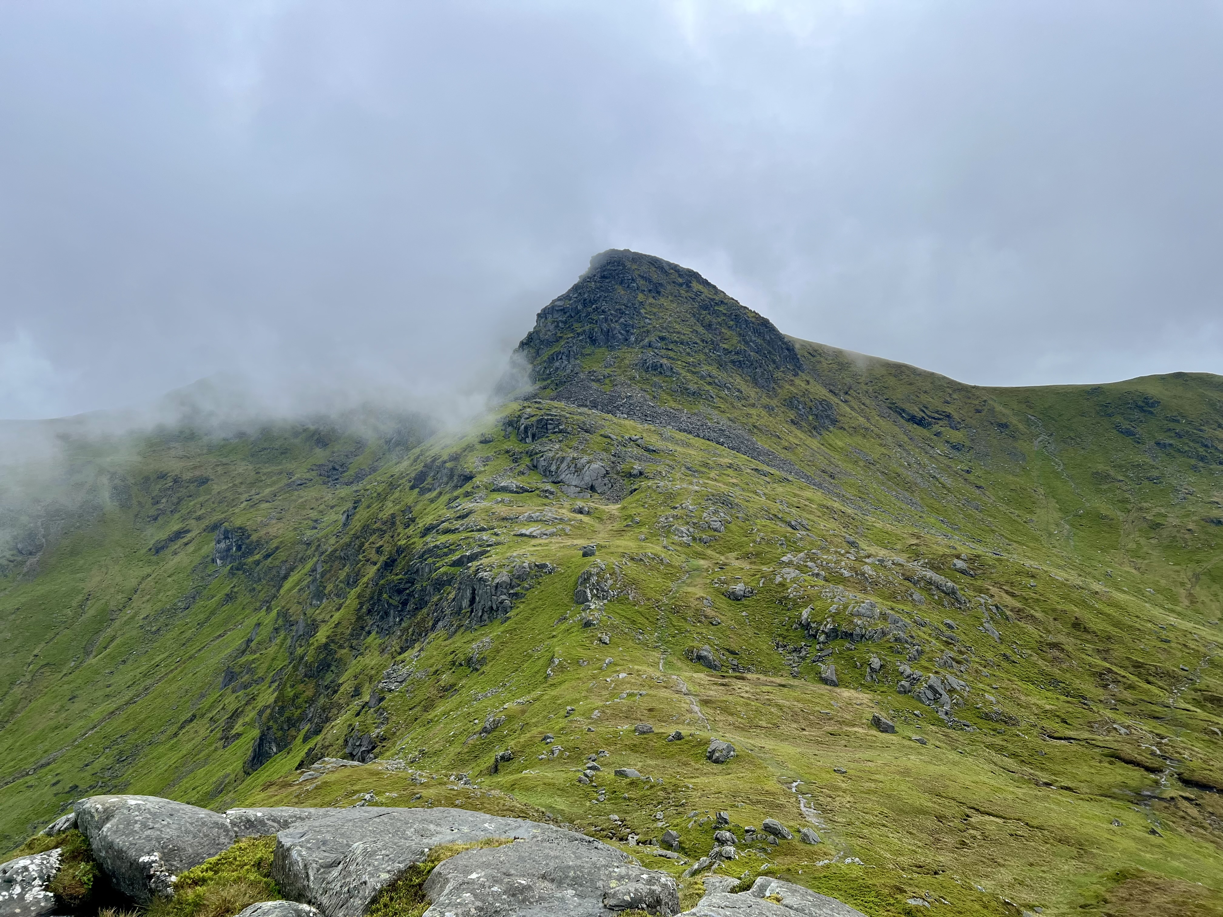 Stuc a’Chroin in the clouds