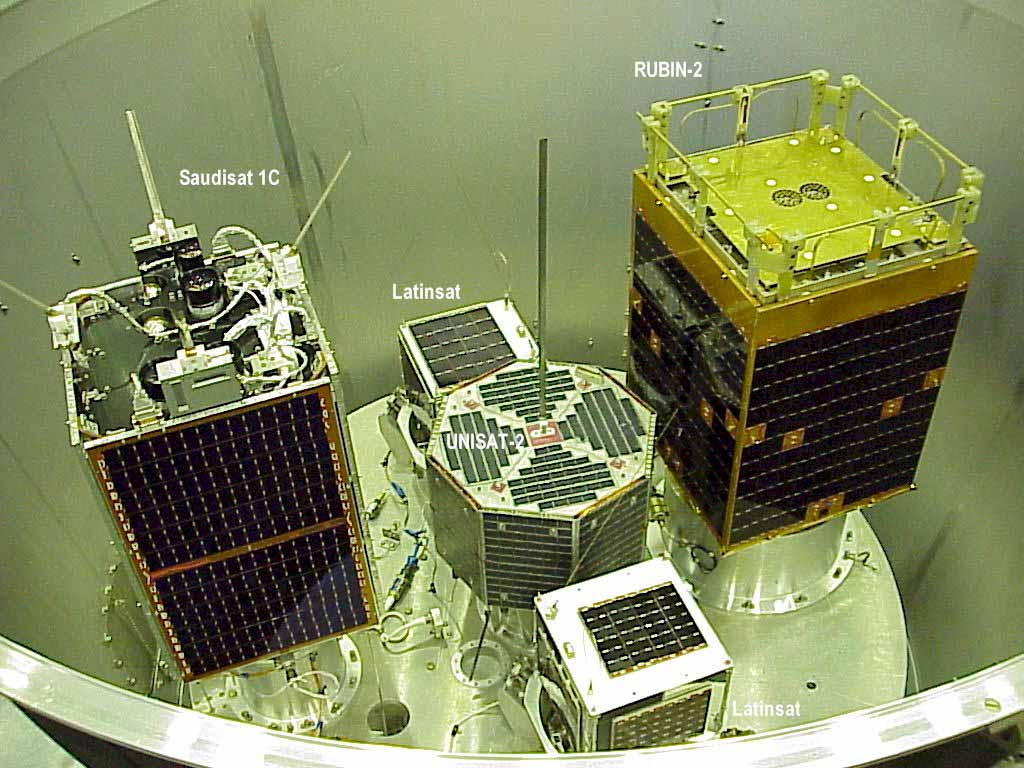 various small satellites